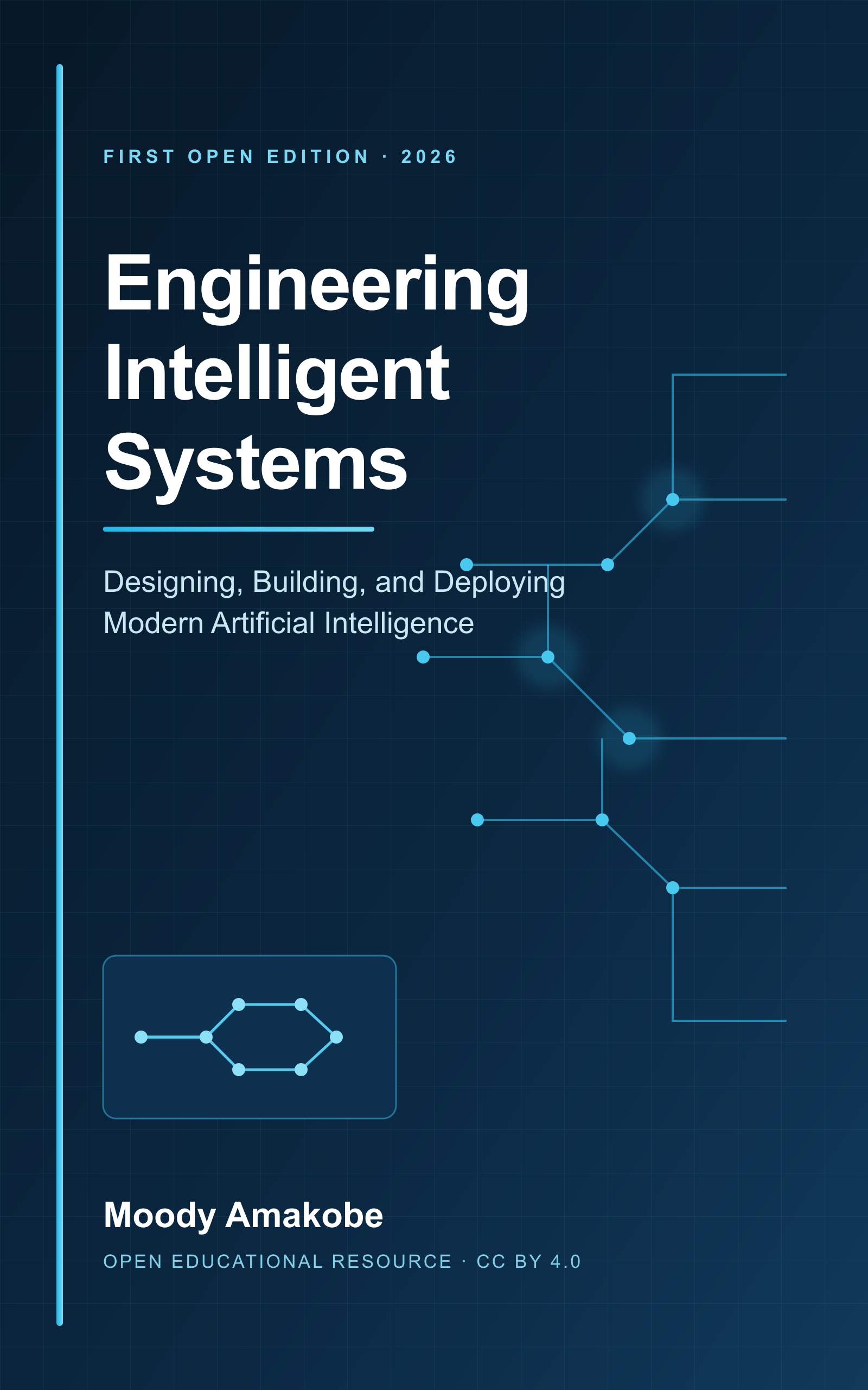 Cover of Engineering Intelligent Systems with an abstract blue architectural systems network